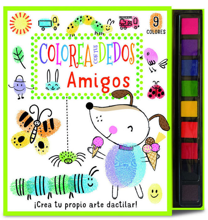 COLOREA CON TUS DEDOS - AMIGOS (CAS)