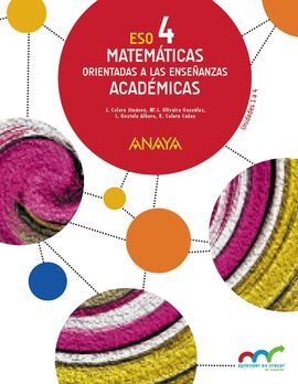 MATEMÁTICAS ORIENTADAS A LAS ENSEÑANZAS ACADÉMICAS 4