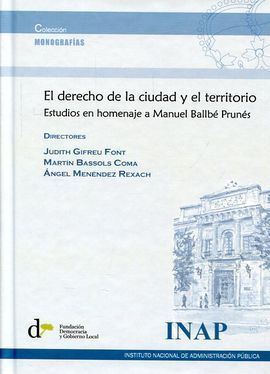 DERECHO DE LA CIUDAD Y EL TERRITORIO