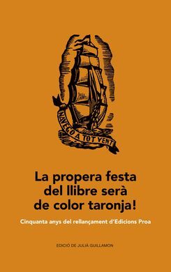 LA PROPERA FESTA DEL LLIBRE SERÀ DE COLOR TARONJA!