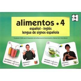 ALIMENTOS 4 - BARAJA ESPAÑOL INGLÉS - LENGUA DE SIGNOS ESPAÑOLA