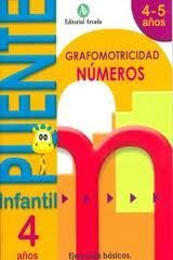 PUENTE. GRAFOMOTRICIDAD. NÚMEROS. 4 AÑOS