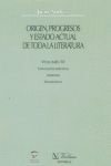 ORIGEN, PROGRESOS Y ESTADO ACTUAL DE TODA LA LITERATURA. VOLUMEN VI:  CIENCIAS ECLESIÁSTICAS. ADDENDA. ONOMASTICA