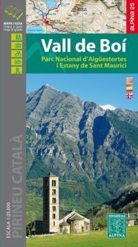VALL DE BOÍ Y AIGÜESTORTES ESC. 1: 25,000 MAPA Y GUÍA EXCURSIONES ESC. 1: 25.000