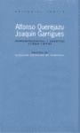 ALFONSO QUEREJAZU, JOAQUÃN GARRIGUES. CORRESPONDENCIA Y ESCRITOS, 1954-1974