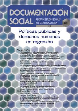 DOCUMENTACION SOCIAL 181. POLITICAS PUBLICAS Y DERECHOS