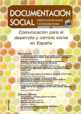 DOCUMENTACION SOCIAL 184/COMUNICACION PARA EL DESA