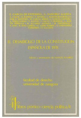 EL DESARROLLO DE LA CONSTITUCIÓN ESPAÑOLA DE 1978