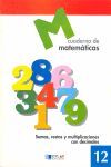 CUADERNO DE MATEMATICAS 12  - ED. PRIM.