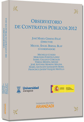 OBSERVATORIO DE LOS CONTRATOS PÚBLICOS 2012