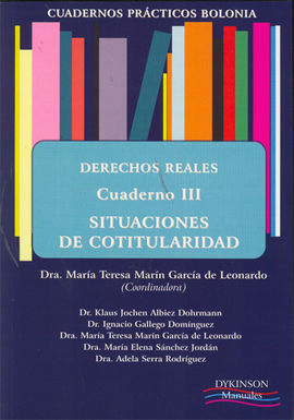 CUADERNOS PRÁCTICOS BOLONIA. DERECHOS REALES. CUADERNO VII. DERECHO INMOBILIARIO