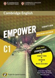 CAMBRIDGE ENGLISH EMPOWER FOR SPANISH SPEAKERS C1 LEARNING PACK (STUDENT'S BOOK)