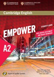 CAMBRIDGE ENGLISH EMPOWER FOR SPANISH SPEAKERS A2 STUDENT'S BOOK WITH ONLINE ASS