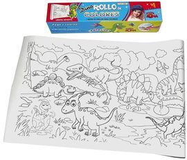 DINO - ROLLO DE COLORES