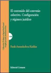 EL CONTENIDO DEL CONVENIO COLECTIVO CONFIGURACION Y REGIMEN JURIDICO