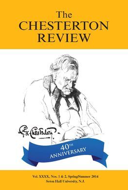THE CHESTERTON REVIEW EN ESPAÑOL. VOLUMEN 2, NUMERO 1 - 2008