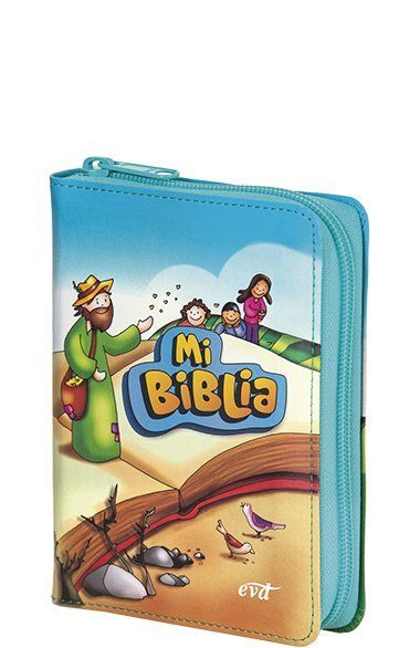 MI BIBLIA /INFANTIL ILUSTRADA SIMIL PIEL CON CREMA