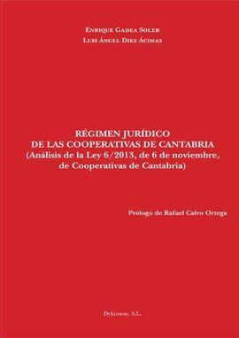 RÉGIMEN JURÍDICO DE LAS COOPERATIVAS DE CANTABRIA