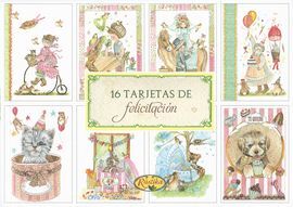 16 TARJETAS DE FELICITACION 