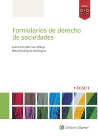 FORMULARIOS DE DERECHO DE SOCIEDADES, 1ª EDICIÓN