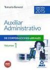 AUXILIAR ADMINISTRATIVO 1 CORPORACIONES LOCALES