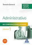 TEMARIO 1. ADMINISTRATIVO CORPORACIONES LOCALES (ED. 2015)