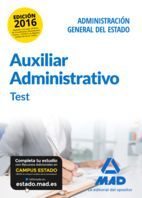 AUXILIAR ADMINISTRATIVO DE LA ADMINISTRACIÓN GENERAL DEL ESTADO. TEST