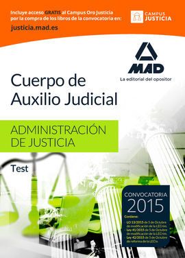 CUERPO DE AUXILIO JUDICIAL DE LA ADMINISTRACIÓN DE JUSTICIA. TEST