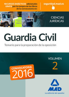 GUARDIA CIVIL. TEMARIO PARA LA PREPARACIÓN DE OPOSICIÓN. VOLUMEN 2: MATERIAS SOCI