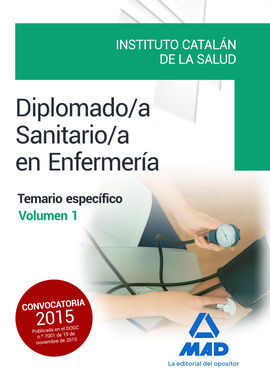 DIPLOMADO/A SANITARIO/A EN ENFERMERÍA DEL INSTITUTO CATALÁN DE LA SALUD.