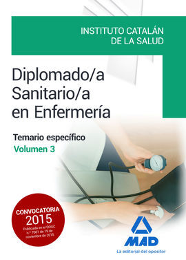 DIPLOMADO/A SANITARIO/A EN ENFERMERÍA DEL INSTITUTO CATALÁN DE LA SALUD. TEMARIO