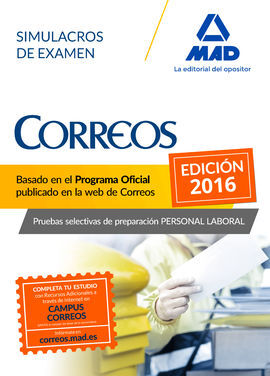 SIMULACROS PERSONAL LABORAL DE CORREOS Y TELEGRAFOS 2016