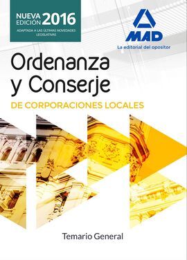 ORDENANZAS Y CONSERJES DE CORPORACIONES LOCALES. TEMARIO GENERAL