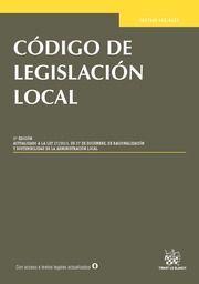 CÓDIGO DE LEGISLACIÓN LOCAL (3ª EDICIÓN 2016)