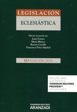LEGISLACION ECLESIASTICA 2016
