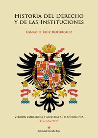 ISBN CORRECTO: 9788491482604 :HISTORIA DEL DERECHO Y DE LAS INSTITUCIONES