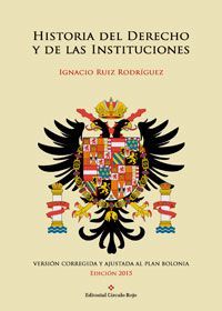 ISBN CORRECTO: 9788491482604 :HISTORIA DEL DERECHO Y DE LAS INSTITUCIONES