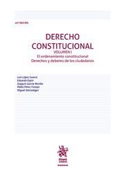 DERECHO CONSTITUCIONAL - VOL. I (10ª ED. 2016)