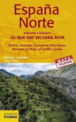 MAPA DE CARRETERAS ESPAÑA NORTE