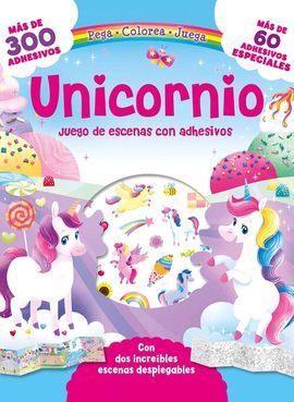 UNICORNIO, JUEGO DE ESCENAS CON ADHESIVOS