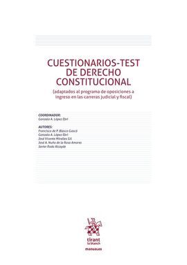 CUESTIONARIOS - TEST DE DERECHO CONSTITUCIONAL