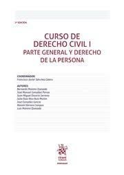 CURSO DE DERECHO CIVIL I, PARTE GENERAL Y DCHO PERSONA