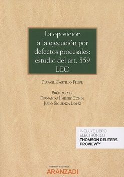 LA OPOSICIÓN A LA EJECUCIÓN POR DEFECTOS PROCESALES