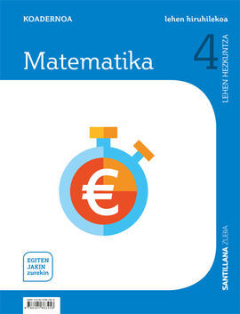 CUADERNO MATEMATICAS 4 PRIMARIA 1 TRIM SABER HACER CONTIGO ZUBIA