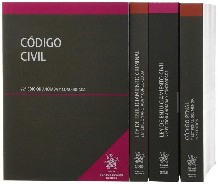 PACK TEXTOS LEGALES BÁSICOS 2018-2019 (4 TOMOS)