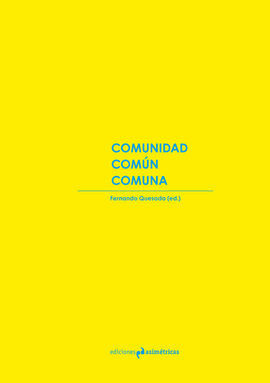 COMUNIDAD. COMÚN COMUNA