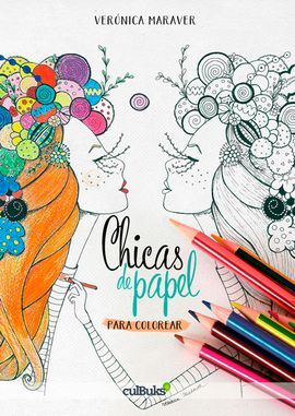 CHICAS DE PAPEL PARA COLOREAR