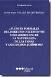 ¿FUENTES FORMALES DEL DERECHO O ELEMENTOS MEDIADORES ENTRE LA NATURALEZA DE LAS