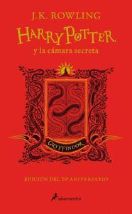 HARRY POTTER Y LA CÁMARA SECRETA (EDICIÓN GRYFFINDOR DEL 20º ANIVERSARIO) (HARRY POTTER 2): ROJO