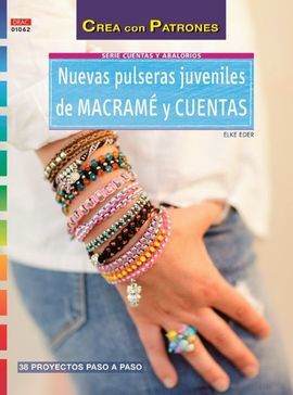 NUEVAS PULSERAS JUVENILES DE MACRAME Y CUENTA